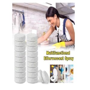 Multifunctional effervescent cleaning spray